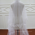 Two Layers Lace Wedding Long Veil